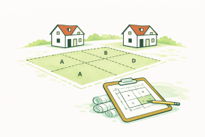 Mapa podziału – 2 pierwsze działki