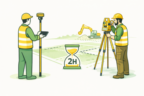 Obsługa geodezyjna inwestycji - do 2 godzin